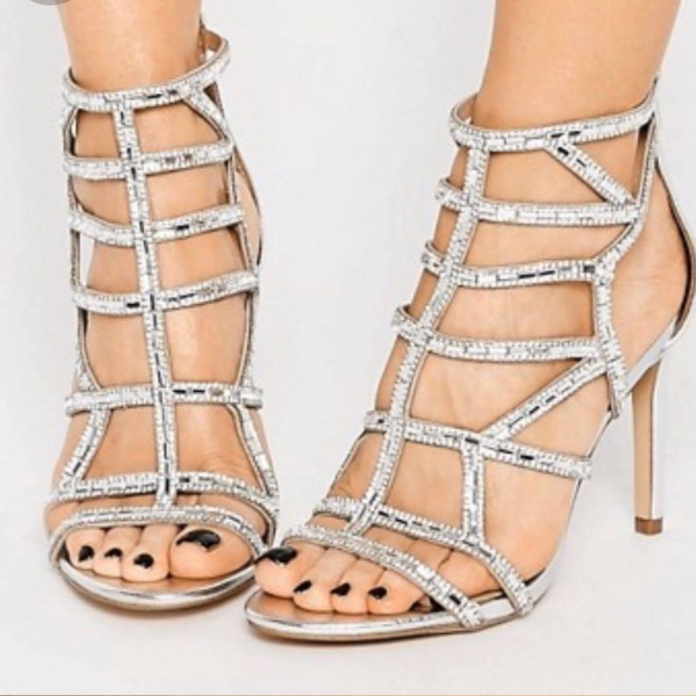 Aldo fancy embellished bling heels